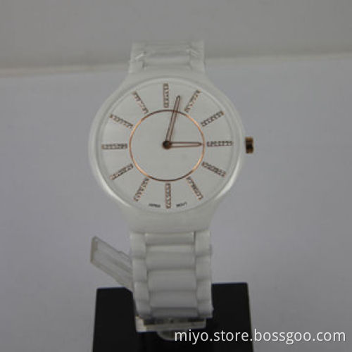Super thin size case ceramic watch with fancy, novelty items, OEM and ODM orders are welcome